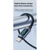 120W USB A To Type C LED Digital Display Fast Charging Data Cable Nylon Braided USB Charge Cord Type C To Type C PD 6A USB Cord