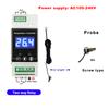 YB103TM din rail thermostat 220V with sensor Electronic thermometer Thermal relay incubator digital meter temperature controller