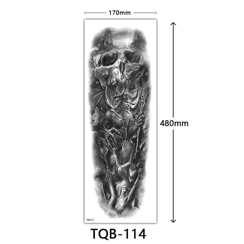 Full Arm Tattoo Sticker Full Arm, Full Arm Big Picture Tattoo Sticker, Flower Arm Tattoo Sticker Tattoo