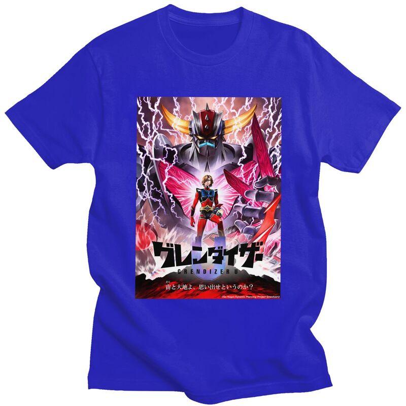 Custom UFO Robot Mazinger Z Tshirts for Men Short Sleeve Leisure T Shirt Grendizer Goldorak Tshirts Loose Fit 100 Cotton Tee