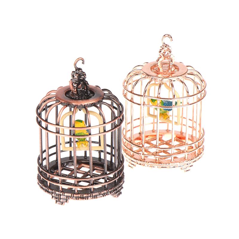 1:12 Dollhouse Miniture Furniture Bird Cage For Dollhouse Decor Accessories