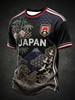 2026 Edition Japanische Fans Fußballtraining Damen T-Shirt - 3D Digitaldruck - Bequem und Atmungsaktiv - Familienkleidung