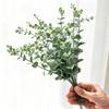 Artificial Eucalyptus Leaves 38cm - Single Stem Green Plants for Home Decoration or Faux Flower Bouquets