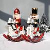 Nutcracker Rocking Horse Puppet Soldier European Home Accessories Desktop Living Room Boys And Girls Gift Decoration Ornaments