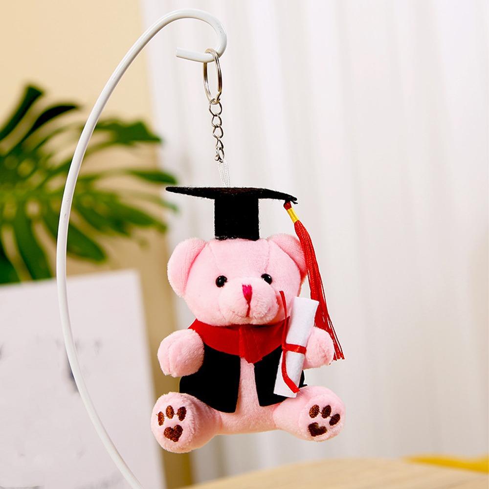 Soft Stuffed Bear Keychain Cute Bear Pendant Cartoon Dr Bear Doll  Clothing Decor