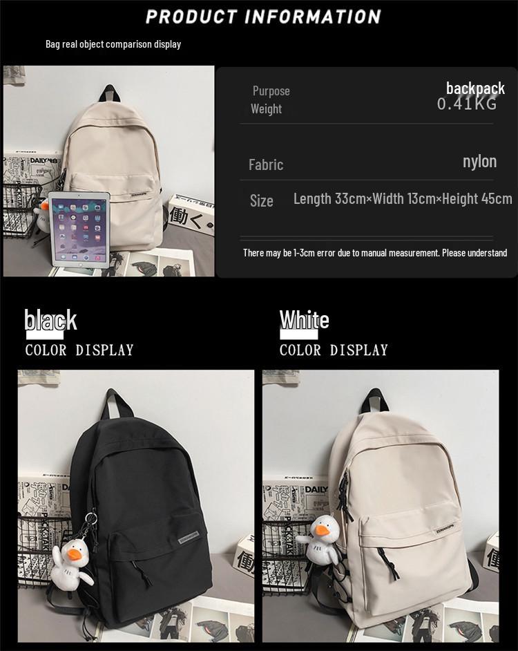 Men's & Women's Japanese Style Large Capacity Backpack for School & College Students