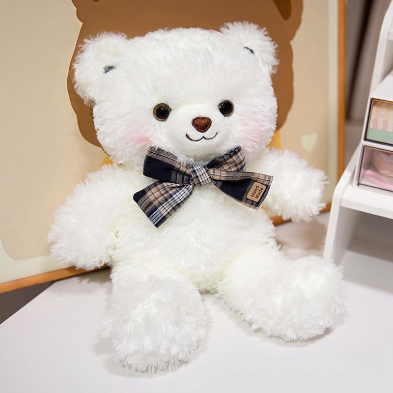 Cute Sleepy Doll Teddy Bear Holding Cake - Plush Toy Gift for Friends