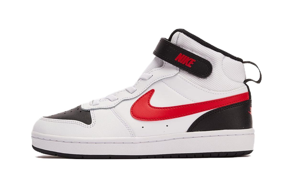 

Nike Mid 2 Comfortable Mid top Skateboard Shoes White Black Red Children Aged 3 7 Years Old CD7783-110 28