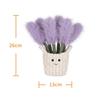 Apricot Lamb Potted Lavender Plush Toy for Kids, Soft and Cute, Fluffy Potted Lavender for Girls and Boys, 26cm
