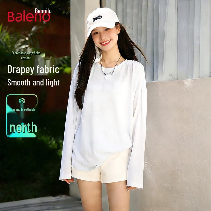 Baleno Women s Lightweight Long-Sleeve Snowflake Cotton T-Shirt XL