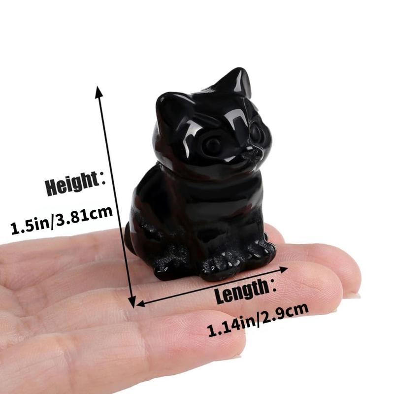 Cats Decors Crystal Cats Figurines Cats Lover Gift Lucky Cats Statue Loss of Cats Sympathy Gift Desktop Decorations