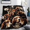 1Pc Rottweiler Dog Print Flannel Blanket, High Quality Comfortable for All Seasons, Home Decor, Warmth and Comfort, Perfect for Christmas Gifts