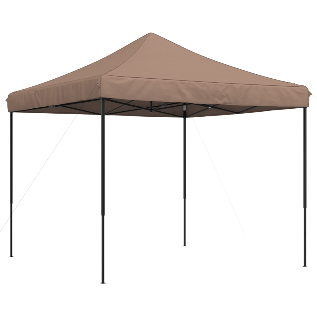 Foldable Pop Up Party Tent Brown 292 X 292 X 315 Cm