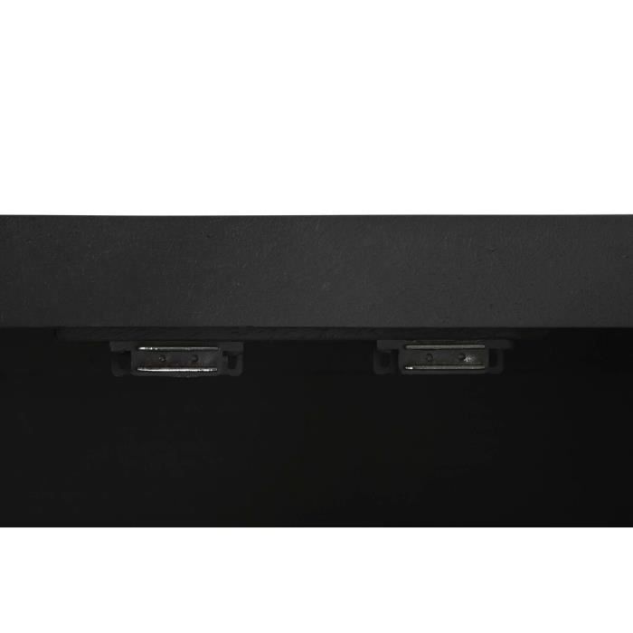 Buffet bas - Noir - 4 portes - 160 x 40 x 90 cm