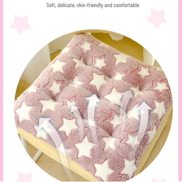 Neukundenrabatt: Dickes Plüsch-Sitzkissen für Ess- oder Bürostühle