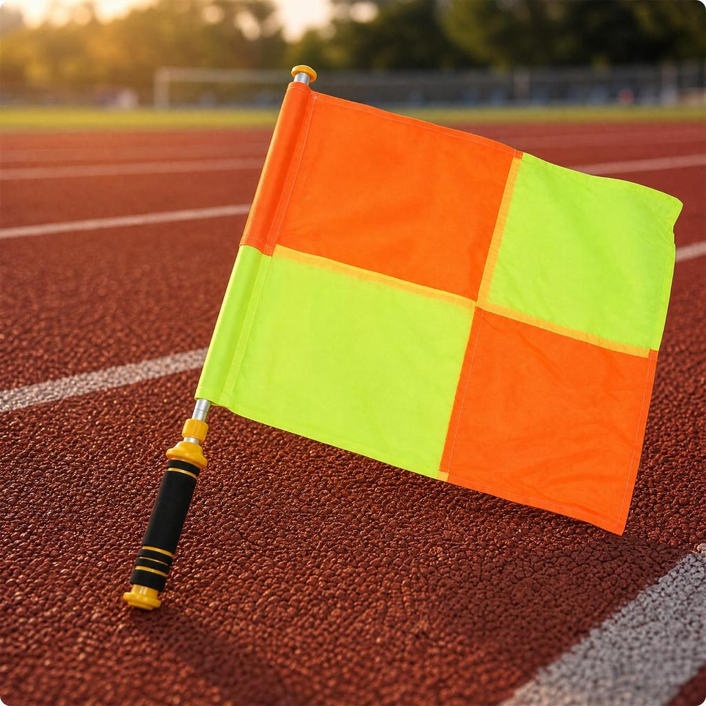 Sideline Referee Flag Sturdy Linesman Flags Long-Lasting for Coaches
