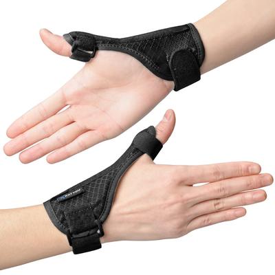 KATYOU Thumb Base Thumb Fixed Metal Plate Breathable Mesh Tendon Thumb Does Not Get One Size Fits 2 Pieces Supporter, Wrist, Support, + Material,