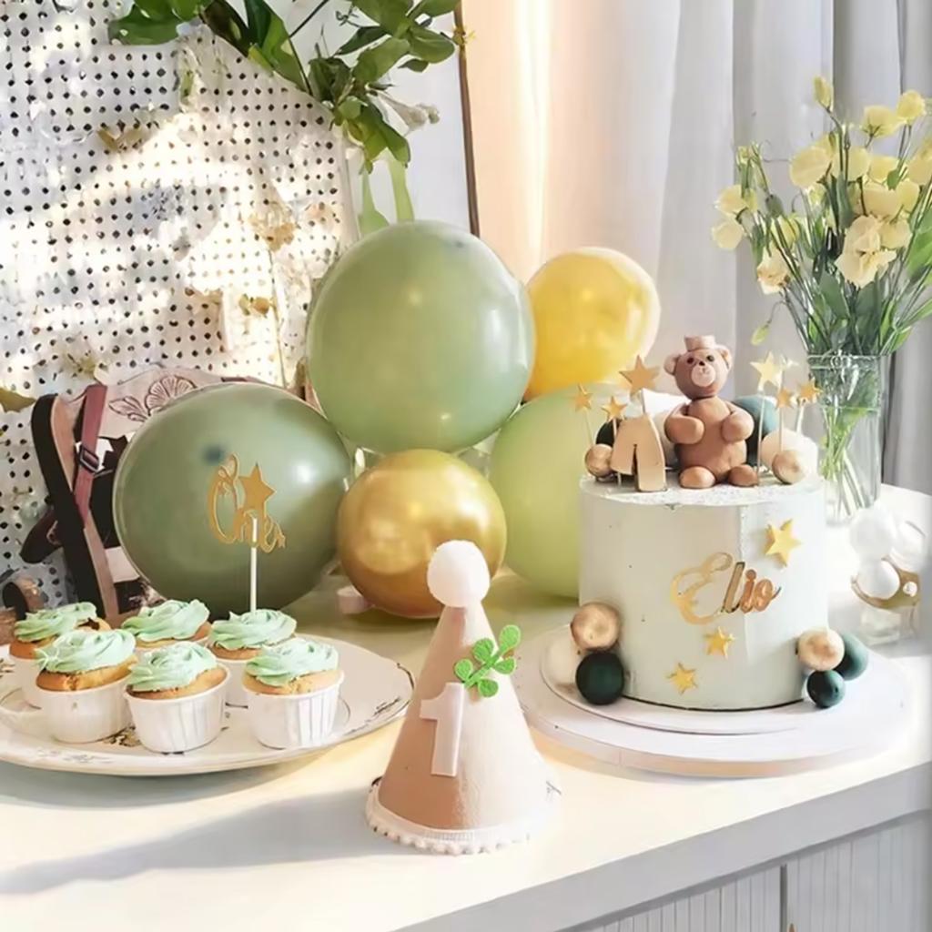 152PCS Green, Sand White, and Metal Balloon Set, Suitable for Decorating Weddings, Birthdays, Parties, and Bachelorette Parties