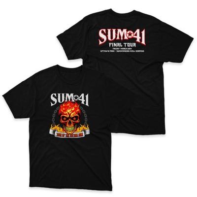 NEW  SUM 41 Tour Of The Setting Sum Final Tour Black All Size Shirt OM08