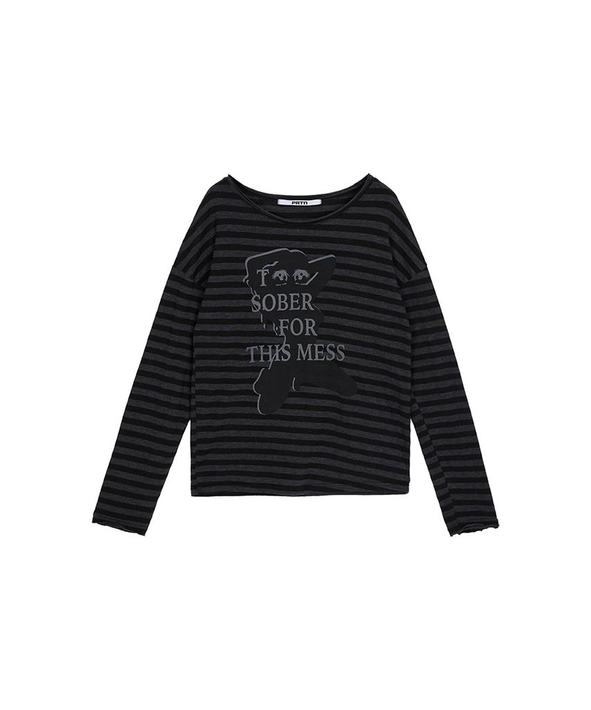 PORTERNA Graphic Stripe T-Shirt-2Color