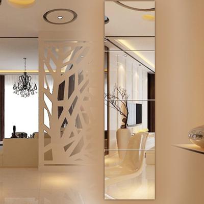 Specchio adesivo autoadesivo flessibile impermeabile riflettente trasparente decorazione per la casa forma quadrata
