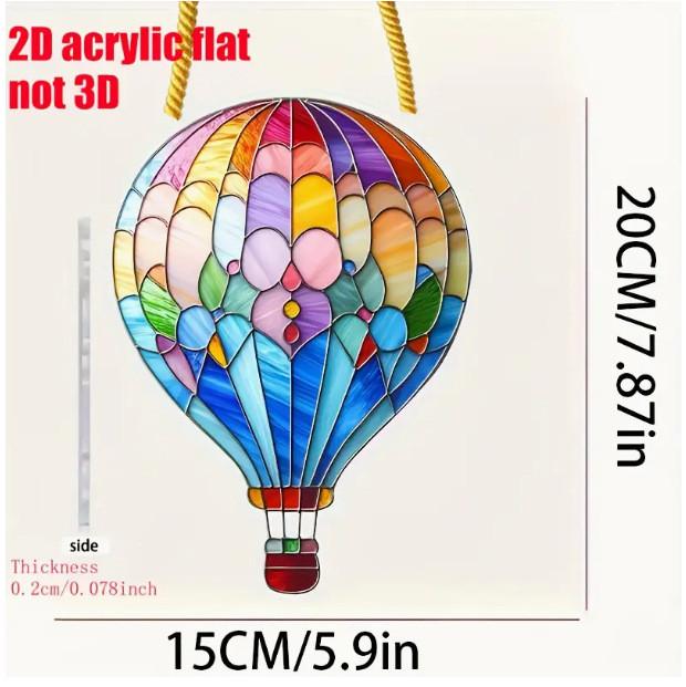 Heart Balloon Led Light With Acrylic Hanging Decor For Romantic Party Gifts