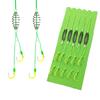 5 Pairs/Lot Double Barbed Hooks Carbon Steel Fishing Hook with PE Line Anti-winding Bighead Carp Anti-tangle Explosion Hooks