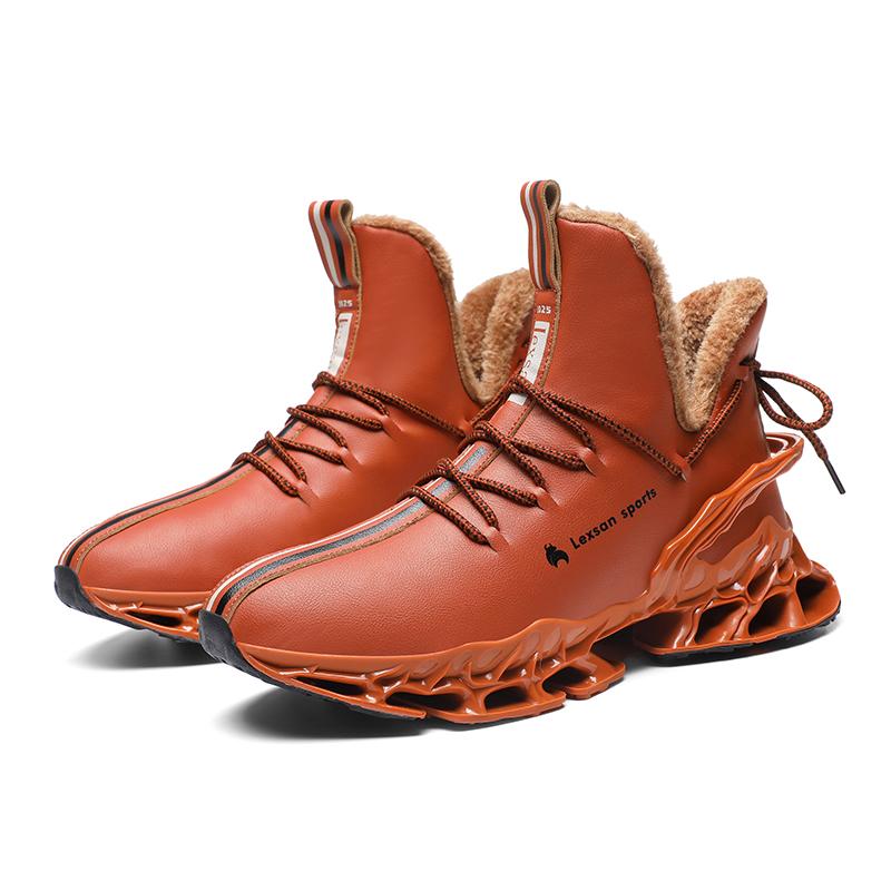 TUINANLE Men Casual Shoes New Retro Plush Thick-soled Autumn and Winter Warm Non-slip Classic Cotton Male Sneakers