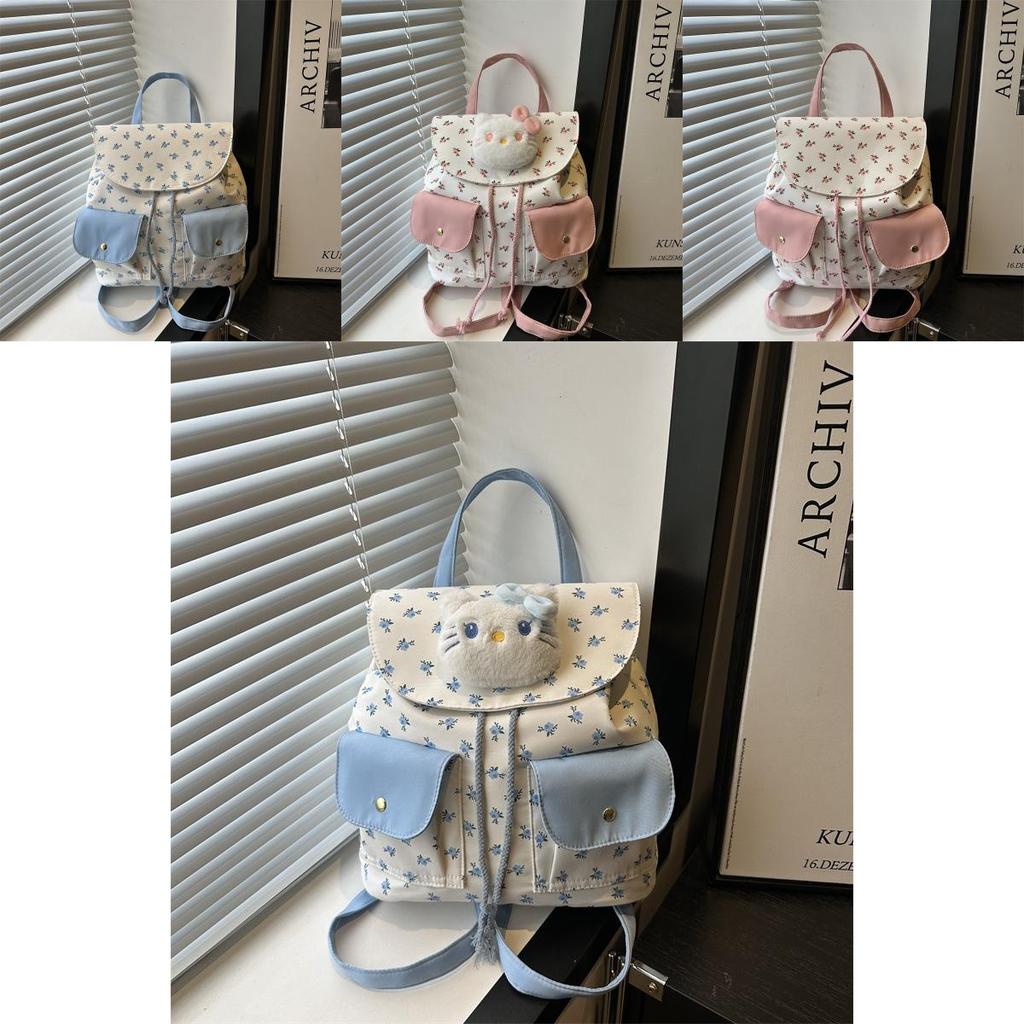 Trendy Simple Ladies Hello Kitty Floral Print Small Shoulder Bag With Special Material For Daily Use
