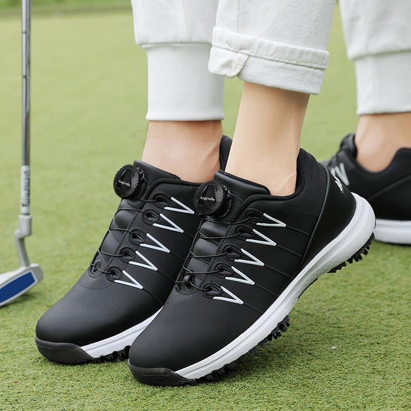 Golf Shoes Casual Sports Shoes Business Grass Waterproof Golf Shoelace Spikes Large Size Golf Shoes