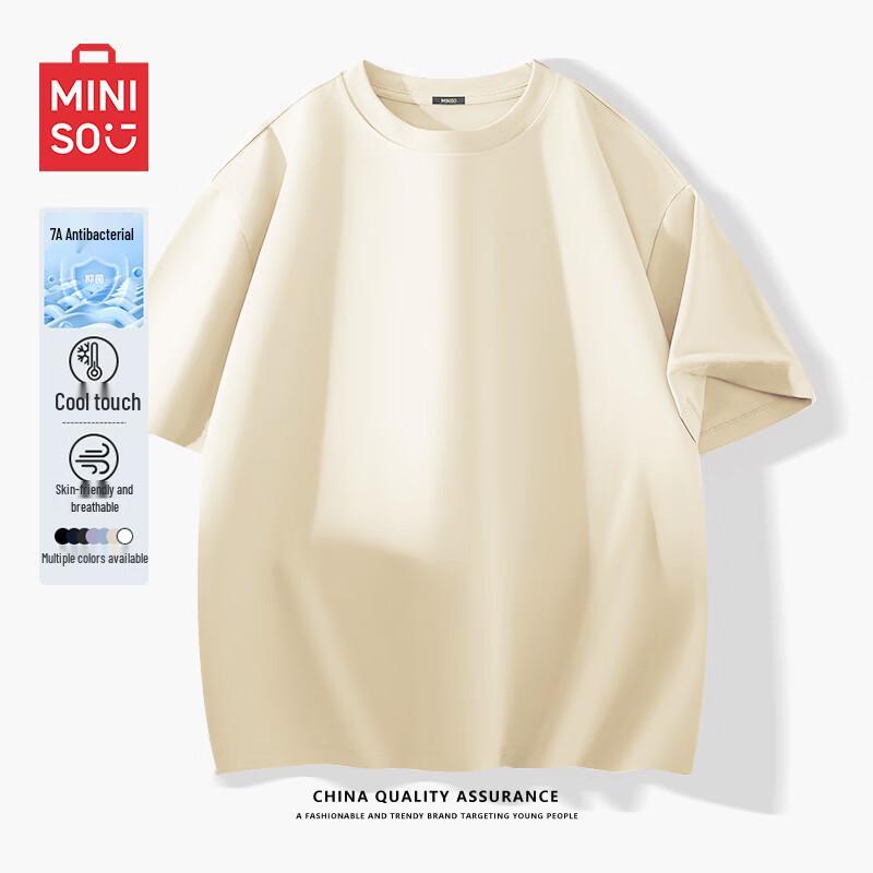 MINISO Antibacterial Cool-Touch Short Sleeve T-shirt L