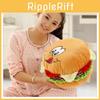 Plush Hamburger Expression Toy Cartoon Stuffed Doll Cushion Decoration Gift