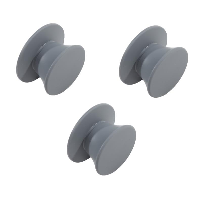 1/2/3KS Knoflík na pokličku hrnce Silikonová univerzální rukojeť hrnce Náhradní díly Kuchyňské nádobí Kryty Knoflíky na pokličku pánve Černá kuchyně