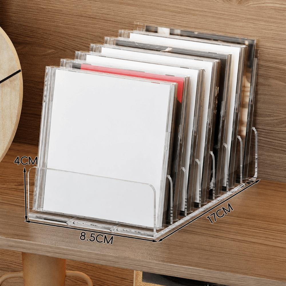 Multi-Slot Design CD Disc Organizer Box Universal Vinyl Record Album Bracket  Dormitory S