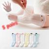 5 Pairs Summer Mesh Baby Stockings Thin Socks Mosquito Proof Cotton Baby High Stockings