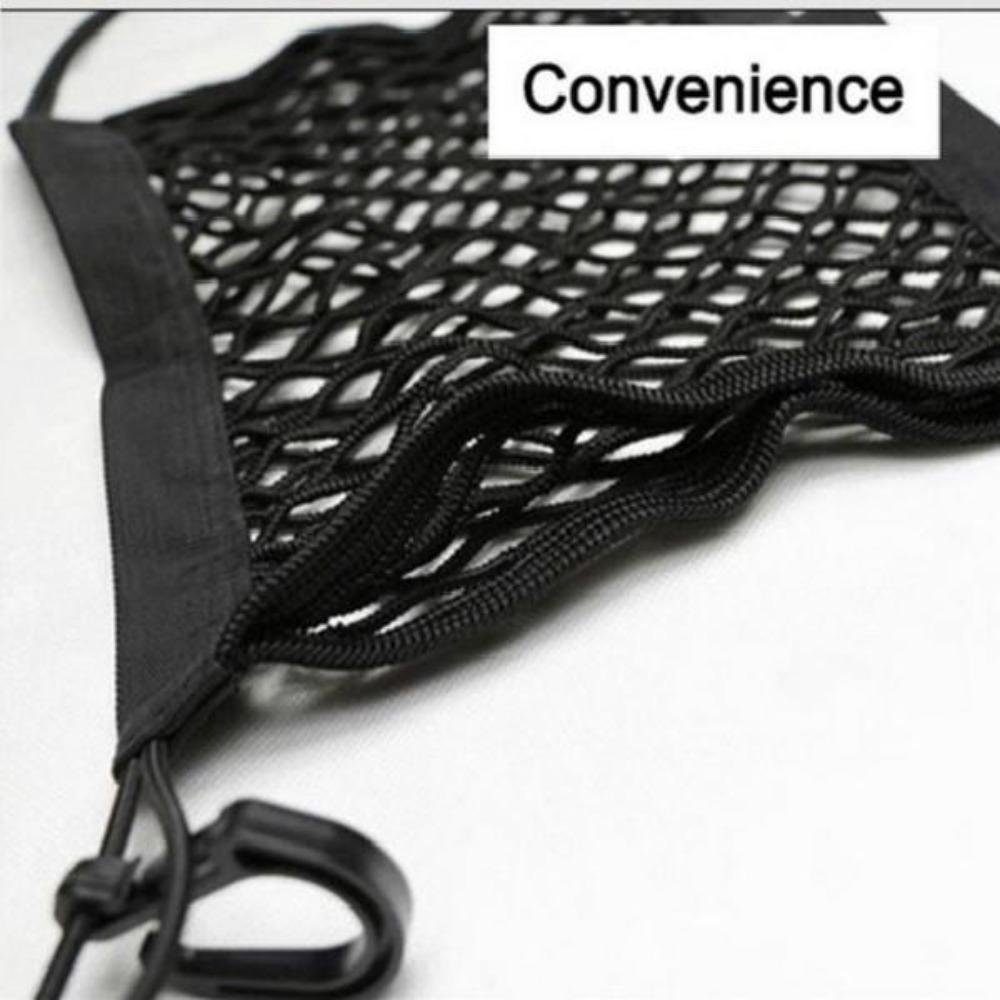 Sac de rangement en maille flexible pour valise de voiture, sac de rangement pour dossier de siège, sac de rangement multifonctionnel pour voiture