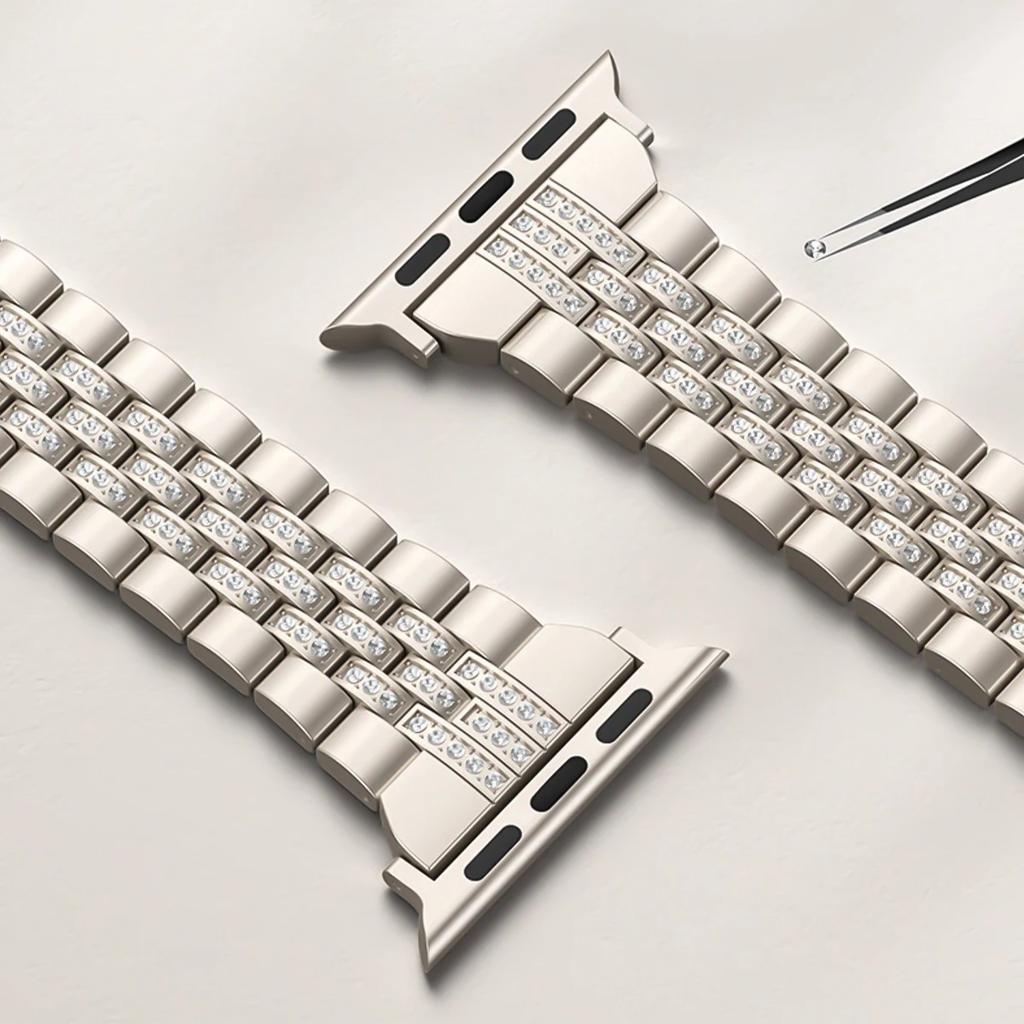 Brățară Metalică cu Diamante pentru Apple Watch Ultra 3/2 49mm Seria 11 10 9 8 7 6 5 SE Bandă de Lux pentru Femei pentru Iwatch 38 40 42 44 45 46mm