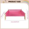 Cat Bed Elevated Hammock Pet Scratcher Wooden Frame Lounger with Soft Cloth Removable Cover Suitable