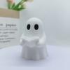 Halloween Reading Ghost Statue, Ghost Reading Decoration Ornament, Cute Bookworm Reading Statue, Home Room Desktop Decoration