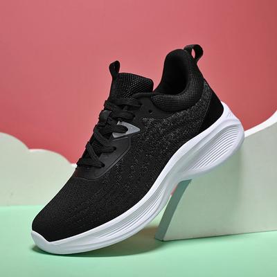 Women's Shoes Running Shoes 2025 Autumn Students Lightweight Breathable Fly-woven Casual Shoes Women's Travel Shoes Sports Women