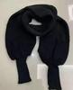 European & American Double Sleeve Off-the-Shoulder V-Neck Knit Scarf for Women