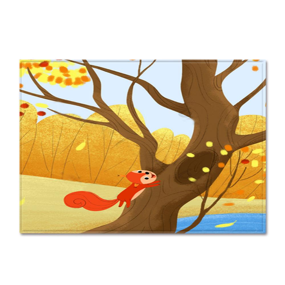 Tree Hole Large Carpet Feather Wind Bedroom Floor Mat