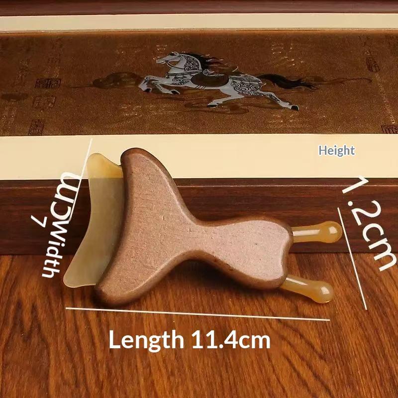1Pc Sandalwood Face Massager Nose & Face Massager - Eye Relief Tool Snail Facial Meridian Massage
