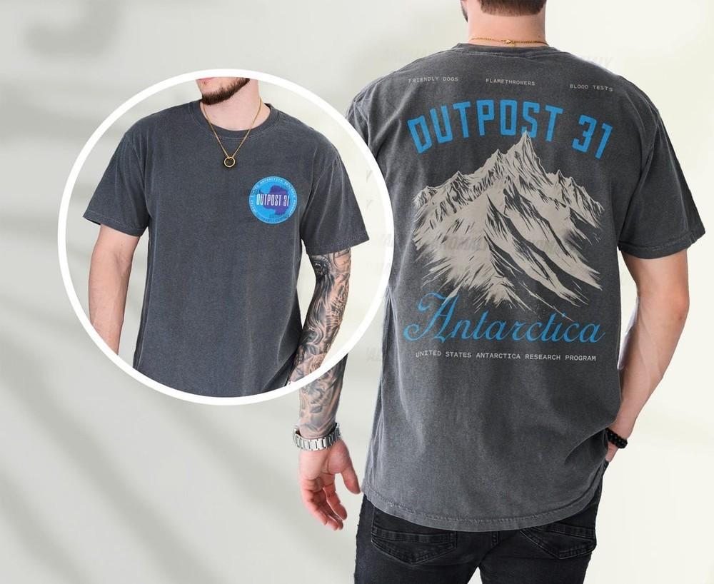 

Outpost 31 Antarctica Graphic Tee 80s Horror Movie Thing Shirt Unisex All Size Unisex T-Shirt S