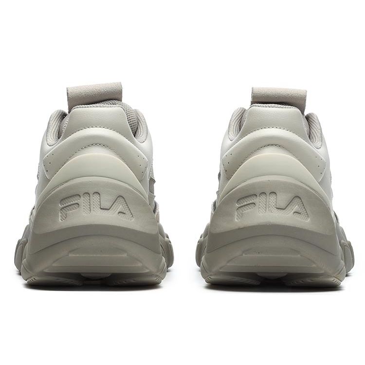 Fila Smasher Fabric Synthetic Leather Suede Comfort Low-Top Lifestyle Sneakers Women Sneakers Beige F12W241117FMB