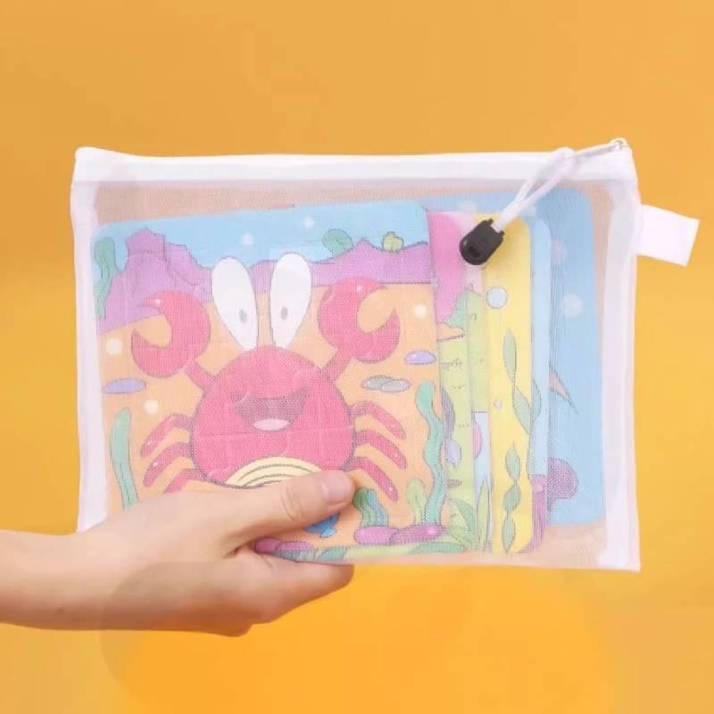 Transparent Cubic Nylon Organizer Storage Bag For Desk Bedroom And Room Living