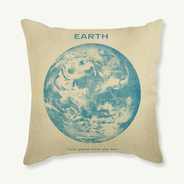 New Arrival Universe Cushion Covers Space Earth Moon Mars Jupiter Cushion Cover Home Decorative Linen Pillow Case Cojines