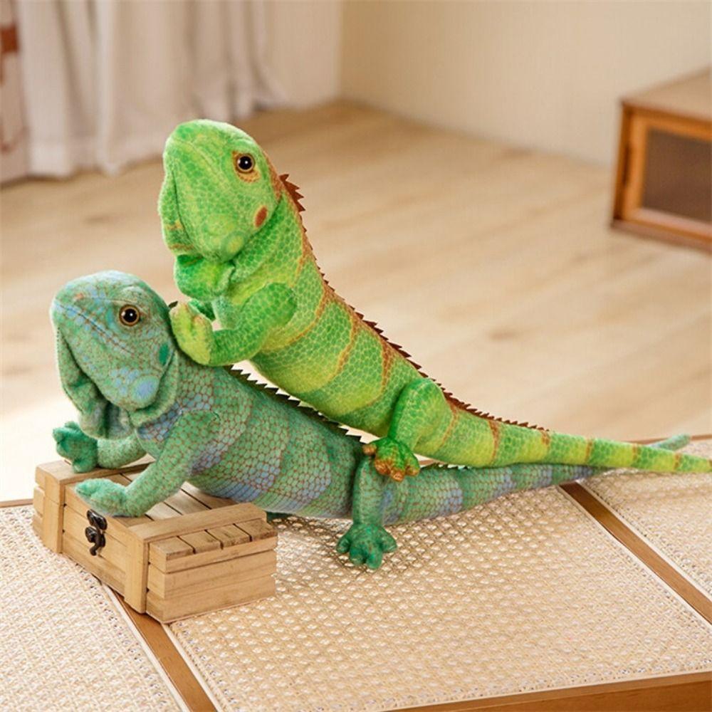 Simulation Plush Mane Lizard Wild Reptile Stuffed Lizard Doll Lizard Plush Toy  Kids Toy