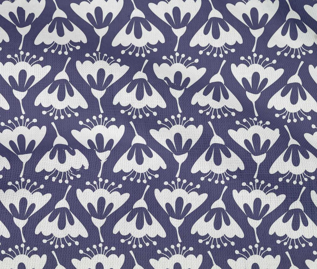 oneOone Bomull Flex Mørk Lilla Stoff Florals Kjole Materiale Stoff Print Stoff By The Yard 40 tommer