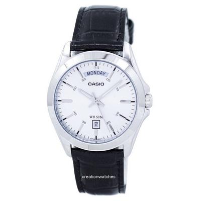 Analogā sudraba ciparnīca MTP-1370L-7AVDF MTP-1370L-7AV vīriešu pulkstenis